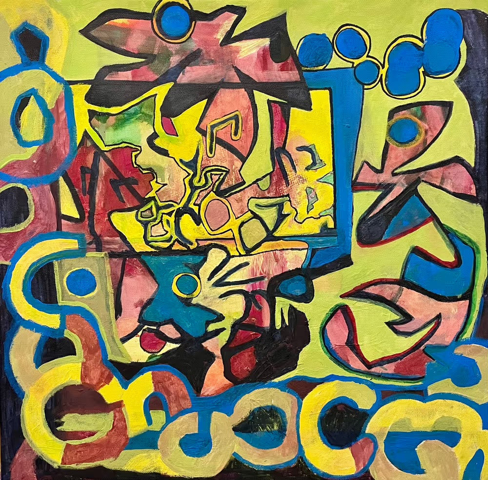 “WOOZY” 20x20in