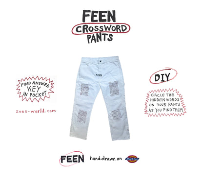 FEEN CROSSWORD PANTS