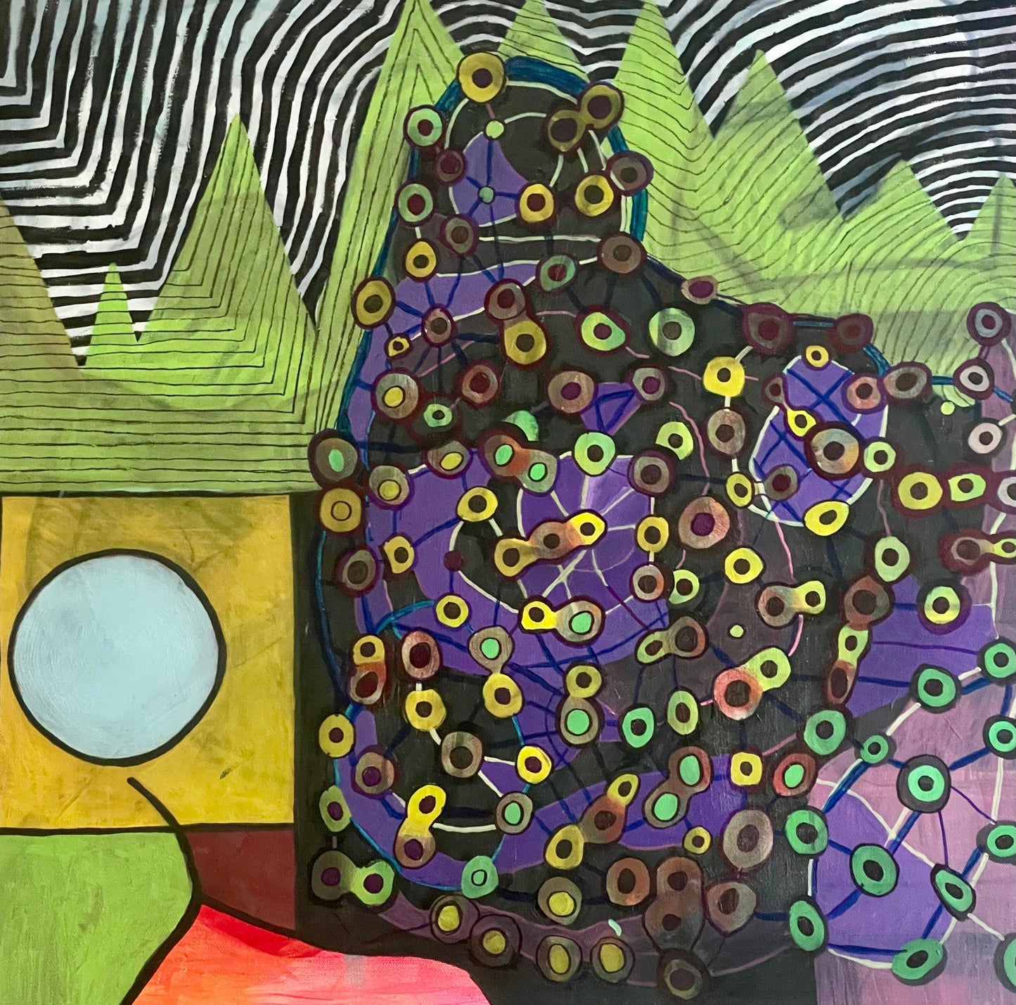 “Peaks” 24x24in